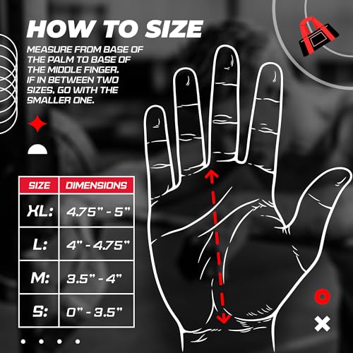 JerkFit WODies Gymnastics & Weightlifting Grips with Wrist Wraps – 3 Hole Versatile Gym Gloves for Pull Ups, Gym Training & Cross Training – Hand Grips Palm Protector for Men & Women - color: Red, size: Small 3”- 3.5”