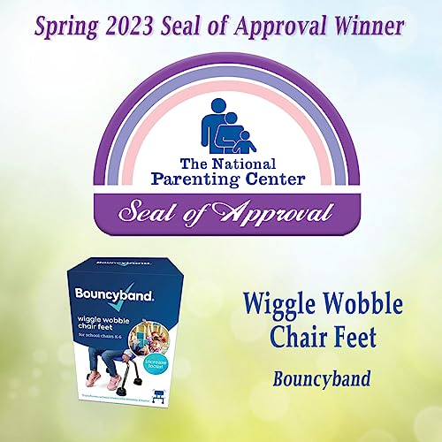 Bouncyband Wiggle Wobble Chair Feet – Transform a Standard School Chair into a Wobble Chair – Chair Feet for Classroom Help Improve Concentration and Calm Children Aged 3+ - size: 1 Count (Pack of 1)