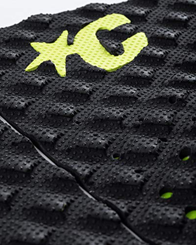 Creatures of Leisure Ethane Ewing Lite Pin Tail Ecopure Traction Pad, EcoPure Organic Additive, 8mm Teardrop Wide Arch Bar - color: Black Fade Lime