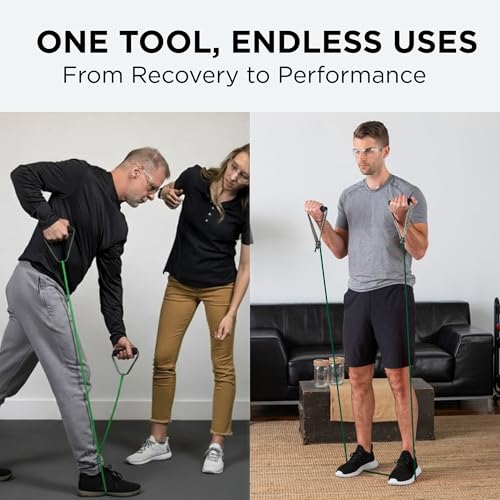 THERABAND Latex Resistance Tubing, Green, Heavy, Level 3, 25 ft Roll, Professional Grade for Upper and Lower Body Workouts, Cut-to-Length, Color-Coded Resistance Levels - color: Level 3 / Heavy - Green, size: 25 Foot