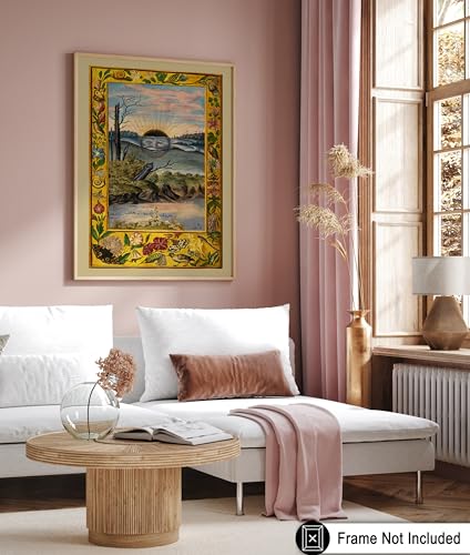 Poster Master Vintage Black Sun Print - Retro Splendor Solis Poster - Surrealism Art - Gift for Men & Women - Decor for Living Room, Bedroom, Dorm or Office - 8x10 UNFRAMED Wall Art - color: Style-15, size: 8"L x 10"W