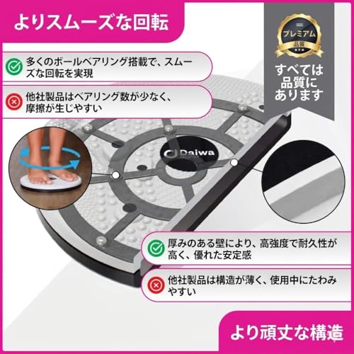 Figure Trimmer Ab Twister Board for Exercise Waist Twisting Disc Acupressure Nodes - color: Pink