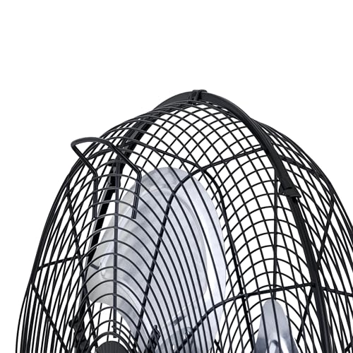 NewAir 18” High Velocity Wall Mounted Fan | Industrial Grade with 3,000 CFM Airflow, 3 Speeds and Heavy-Duty Metal Blades | Fan for Bedroom Garage, Gym & Home Use