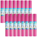 Funtery 3 mm Thin Yoga Mats Bulk, 68 x 24 Inches Lightweight PVC Exercise Mats Non Slip Workout Fitness Pads for Yoga Pilates Stretching Classes Gym Home Studio - color: Rose Red