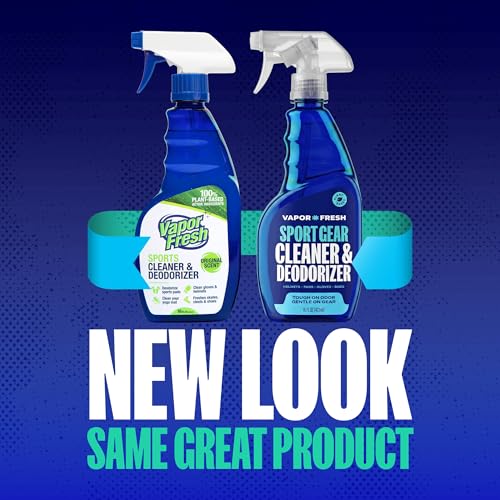 Vapor Fresh Sports Cleaner and Deodorizer - For Boxing Gloves, Sports Pads, Helmets, Gym Bags, Gym Equipment and More - Naturally Powered By Plants, 16 Fl Oz (12-Pack) - size: 16 Fl Oz (Pack of 12)