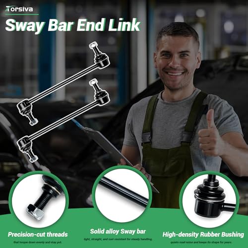 2PCS Front Stabilizer Sway Bar End Links Fit for Ford 2005 2006 2007 Five Hundred/Freestyle, 2008-2009 Taurus/Taurus X, for Mercury 2005-2007 Montego, 2008-2009 Sable #OE ‎‎K750019 K750048 - size: K750019 K750048