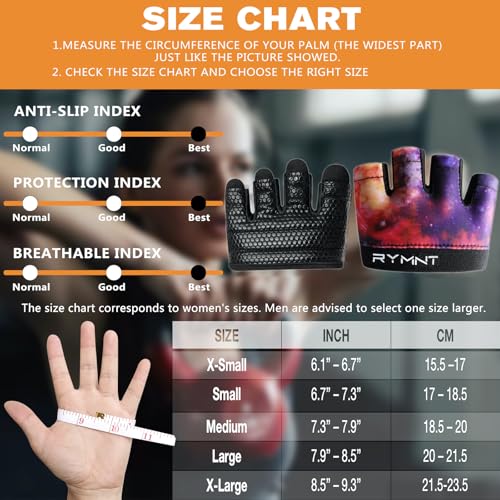 Minimal Workout Gloves for Women Men, Micro Fingerless Gym Gloves Grip Pads | Work Out Gloves for Kettlebells, Weight Lifting, Exercise, Pull Up, ,Cross Training, Silicone Grip Lifting Half Finger Gloves - color: 4-Galaxy, size: Medium