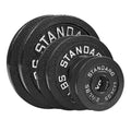 Steel Olympic Plates 35LB Set - Olympic 2 inch Premium Coated 2x of 10lb, 5lb, and 2.5lb Weights for Home or Commercial