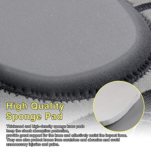 HUEGLO Dance Volleyball Knee Pads for Women,Soft Cushion for Work,XL | Adult Soft Sponge Pads Prevents Floor Burns,Adjustable Breathable Velcro Straps for Secure Fit.Comfortable for Men Dance,Pole - color: Black, size: X-Large
