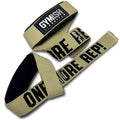 Gymish Lifestyle One More Rep Lifting Straps 24 Inch Non-Slip Soft Pad Wrist Strap for Weightlifting, Deadlifts & Powerlifting, Bodybuilding, Heavy Duty Gym Grips for Strength Training & Crossfit - color: Military