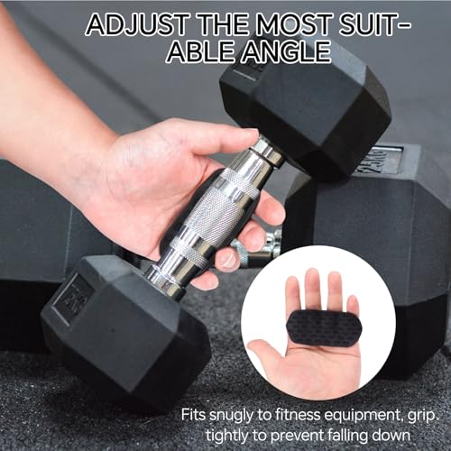Anti-Slip Workout Grips - Widened and Thickened Rubber Hand Protector Ryptfit Grips for Weightlifting, Pull-ups, Gym for Men and Women, Silicone Gym Grip Pads, Soft, Pal - color: Black