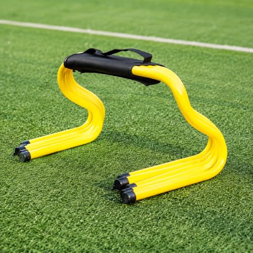 Speed Hurdles 23cm, 50- Training Hurdles with Handle, & Soccer Training Equipment for Athletes