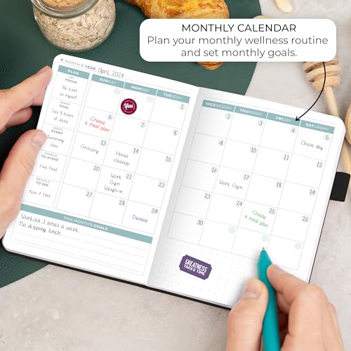 Clever Fox Food Journal Pocket - Daily Food Diary, Meal Planner to Track Calories & Nutrients, Weight Loss Tracker Notebook, 4x5.5” (Black) - color: Black, size: Pocket (4.0'' x 5.5'')