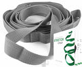 Scotamalone Stretching Strap Yoga Strap Physical Therapy for Home Workout, Exercise, Pilates and Gymnastics, 10 Loops Non-Elastic Stretch Bands with Aesthetic Packaging for Women & Men - color: Grey