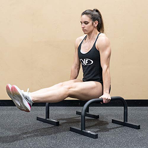 Valor Fitness Parallette Bars for Calisthenics, Push Ups, Dips, L-Sits and Handstand Training, Heavy Duty Bodyweight Strength Equipment, Pair Home Gym Workout