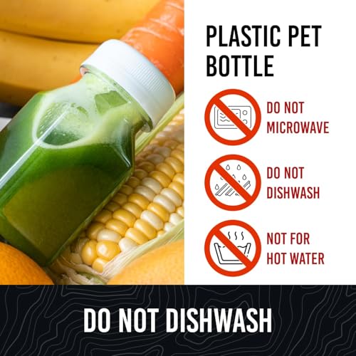 Norcalway 10pcs 2oz Plastic Shot Bottles with Caps - Ginger Shot - Freezer Safe, Leak Proof, BPA Free, Food Grade Small Plastic Travel Bottles with Caps - size: 2 OZ / 10 PACK