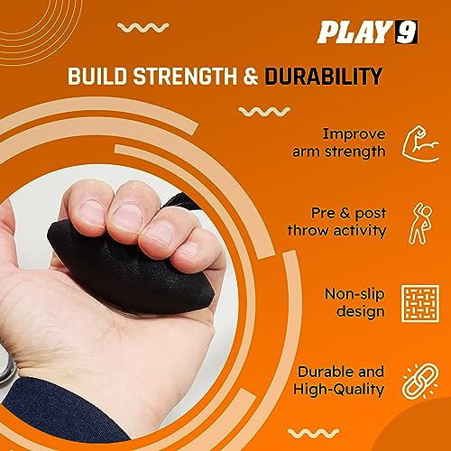 Play 9 Sports Resistance Exercise Bands Baseball Activation Elastic Training Athletes Equipment Bands - color: Ovoid - Black, style: Adult Closed Grip
