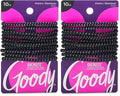 Goody Hair Tie, 10 Count, Black, 4MM | Nonslip | For Medium Hair | Ouchless | Pack of 2 - color: Black, size: 10 Count (Pack of 2)