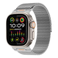 Milanese Loop Compatible with Apple Watch Ultra 3/2/1 Band 49mm 46mm 45mm 44mm 42mm, Magnetic Stainless Steel Strap Bands for iWatch Ultra SE 3/2/1 Series 11 10 9 8 7 6 5 4 3 2 1 Men, Silver - color: Silver
