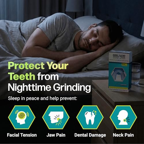 Dental Guard – Custom-Fit Mouth Guard for Grinding Teeth at Night – Slim Night Mouth Guards for Sleeping with Jaw Comfort – Easy & Secure Fit for Nighttime Enamel Protection (Clear, 1 Count)