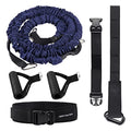 80Lbs Resistance Bungee Cord Speed Training Set, Dual Resistance Cord(8-22'), Improve Agility Focus Strength Power, for Basketball Tennis Football Volleyball, Help You Build Muscle