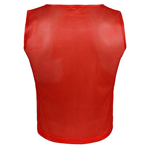 Athllete LITEMESH Pinnies (Set of 12/24 Practice Vests) Youth Pinnies, Pennies for Sports Youth, and Scrimmage Vests - color: 12-red + 12-blue, size: Teen/Adult