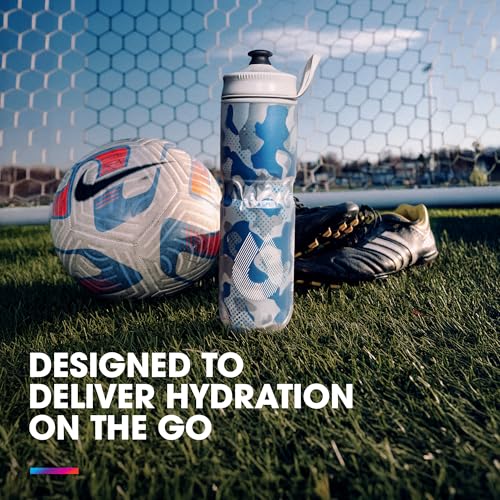 HydraPak | Polar Bottle - Polar Sport Insulated Water Bottle - BPA-Free, Sport & Bike Squeeze Bottle with Handle (Pulse Blue, 600ml / 20oz) - color: Pulse Blue, style: 20oz/600ml