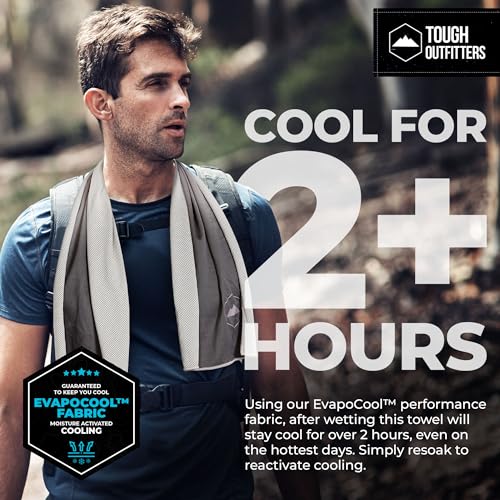 Tough Outdoors Cooling Towels for Neck Face - Neck Cooling Towel for Hot Weather Yoga Sports Golf Sweat - Instant Cold Towel - 3 Pack - color: Royal Blue/Light Gray/Light Blue, size: 3 Pack