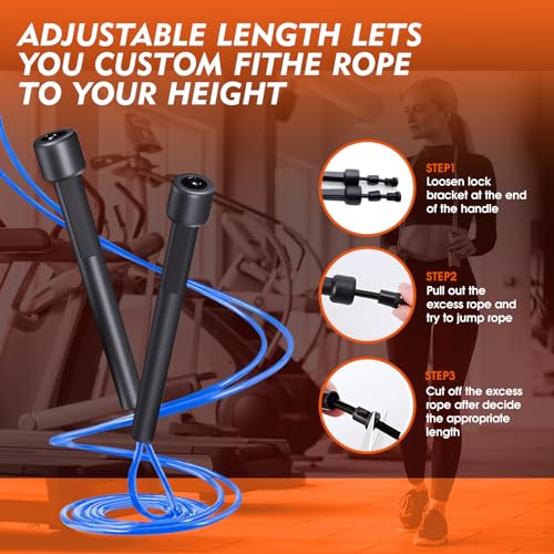 14 Pack Adjustable PVC Jump Rope for Cardio Fitness - Versatile Jump Rope for Women Men Kids Christmas Gift -Tangle-Free for Keeping Fit, Training, Workout - color: Black