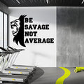 Cool Custom Wall Decal with Roaring Lion and Customized Text - Custom Vinyl Lettering Sticker for Walls Doors Windows - Add Your Text to Gym Wall Decals for Home Gym - color: Dec 26