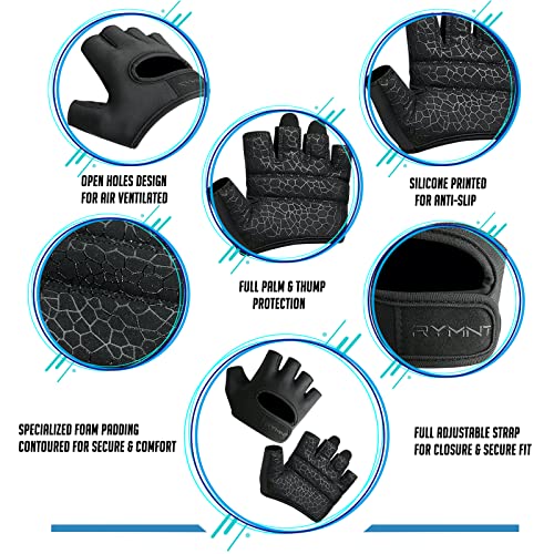 Short Workout Gloves for Women Men, Weight Lifting Gloves Full Palm Pads | Minimal Gym Gloves for Weightlifting, Exercise, Fitness, Training, Extra Grip, Fingerless Work Out Gloves Womens, Breathable - color: Black, size: X-Large