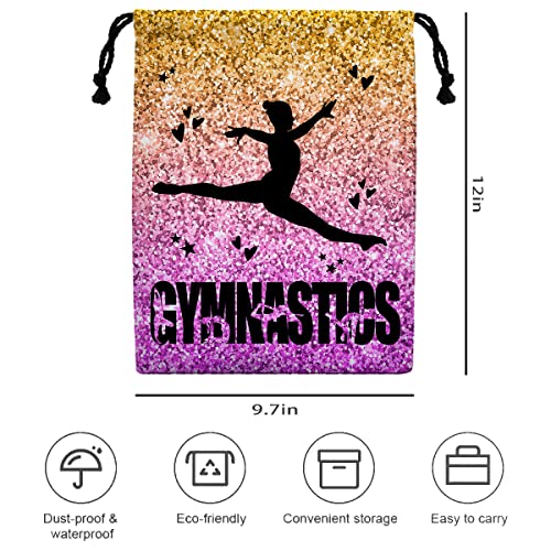 Gymnastics Drawstring Grip Bags Small Drawstring Bag Waterproof Gym Storage Pouch For Holding Gymnastics Grips - color: Gymnastics 5