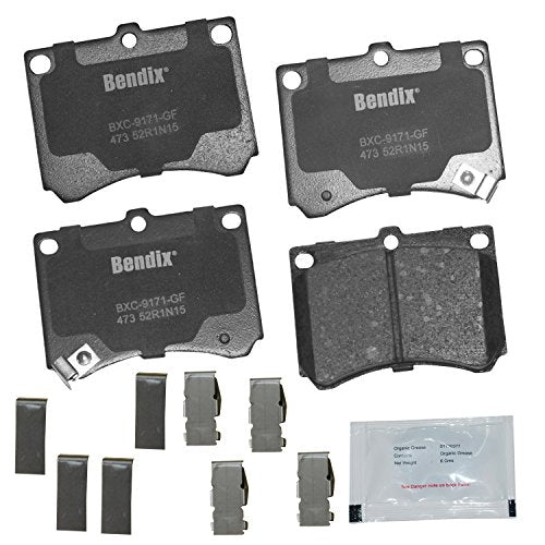 Bendix Priority1 CFC473 Ceramic Front Brake Pads for Ford Escort 2003-1991, Mazda MX-3 1996-1992, Protege 1998-1990, Mercury Tracer 1999-1991 - style: CFC473