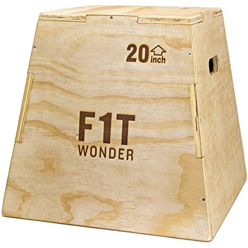 FringeSport Traditional Wood Plyometric Box/Built or Kit/Jump Training & Conditioning - size: 20"