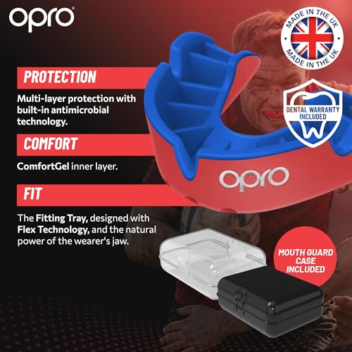 OPRO Silver Level Moldable Mouth Guard Essential Fit (Pink/Green) Kids Youth Boxing Mouthguard for MMA & Impact Sports, Easy Self-Fit Mouth Guard for Sports, Football & Hockey - Includes Case - color: Pink/Green, size: Youth (Under 10)