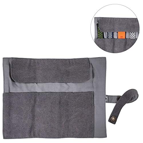 YOOSIDE Watch Band Accessories,Smart Watch Band Cotton Canvas Protable Storage Bag Case Pouch Organizer-Compatible with Apple Watchbands, Garmin Watch Band, Samsung Watch Band etc,
