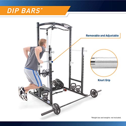 Marcy Strength Training Home Gym Cage with Pulley System for Weightlifting, Bodybuilding, Full Body Workout Equipment for Home Exercise - style: Home Gym Cage