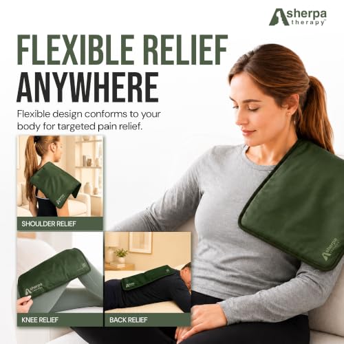 Large Hot and Cold Flexible Gel Ice Packs for Injuries Reusable, Cold Packs for Injuries Reusable Ice Packs, Soft Ice Pack for Back Cold Compress - 11.5" x 14.5" - Green - size: Large, style: Green