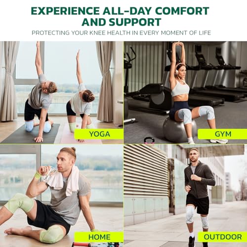 aoFIT Compression Knee Brace for Women & Men, 2 Pack AOCELL Knee Sleeve Support for Joint Comfort & Active Recovery – Breathable for Workout, Running, Gym, Sports, Fitness XXL