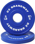 Fitness Change Weight Plates 1.25LB 2.5LB 5LB Pairs Support Plates Olympic Plates for Weight Lifting Bumper Weight Plates Steel Rubber Strength Training Weight Plates - color: 5LB 2X (Blue)