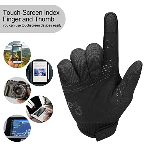 INBIKE Cycling Gloves for Men/Women Bike Gloves with Touchscreen-Padded Anti-Slip Mountain Biking MTB Bicycle Gloves for Cycling/Workout/Gym/Outdoor - color: Black, size: XX-Large