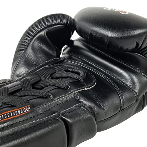 RIVAL Boxing RS1 2.0 Ultra Pro Sparring Gloves, Lace-up Closure - Super-Resistant Microfiber, Soft Inner Lining, and High-Density Padding - color: Black, size: 18 oz.