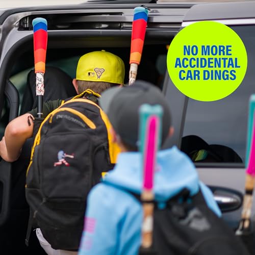 Handle Cover - Baseball Bat Cover Sleeve Protects Vehicle & Bat Grip - Batting Gloves & Helmet Companion with Zippered Hook - Softball Accessory - color: Ice Cream