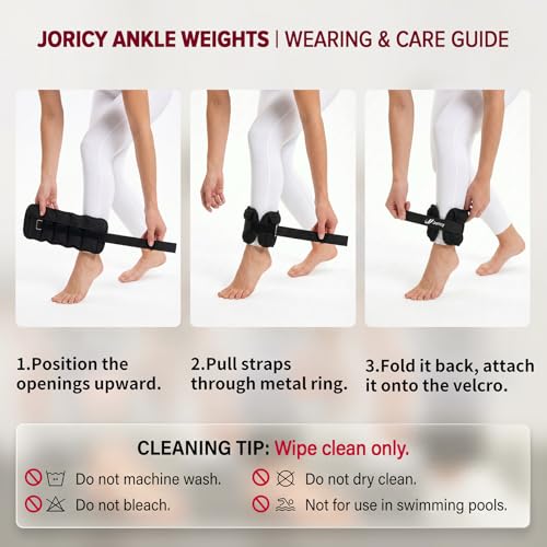 Adjustable Ankle Weights 1-3/4/5/6/8/10/20 LBS Pair with Removable Sandbags for Women & Men - color: black, size: 5lbs Pair (2.5lb Each Weight)