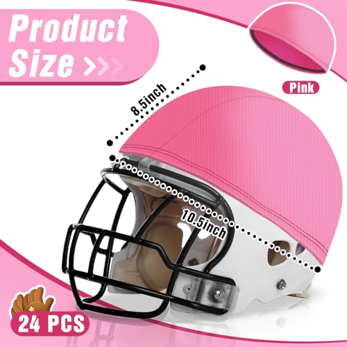 Ramede Football Helmet Covers for Practice Scrimmage Cap Helmet Cover Scrimmage Cap for Youth Adult Football Hockey Training Accessories 10.4 Inch in Diameter - color: Pink, size: Regular Style