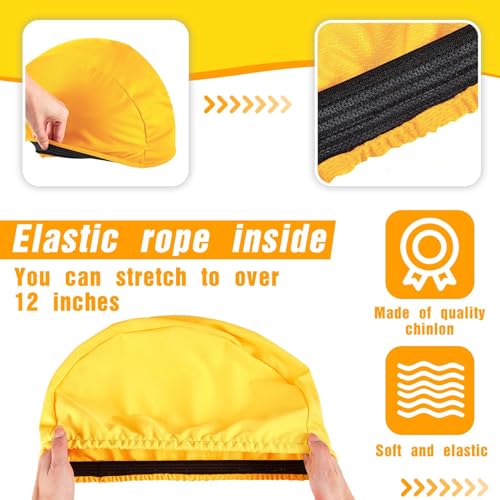 Ramede Football Helmet Covers for Practice Scrimmage Cap Helmet Cover Scrimmage Cap for Youth Adult Football Hockey Training Accessories 10.4 Inch in Diameter - color: Yellow, size: Regular Style