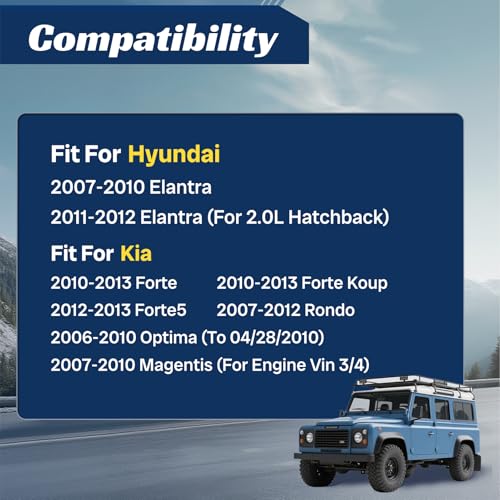 K750032 2PC Front Stabilizer Sway Bar End Link for Hyundai 2007 2008 2009 2010 2011 2012 Elantra, for Kia 10-2013 Forte/Forte Koup, 12 13 Forte5, 07-12 Rondo, 2006-2010 Optima, 07-10 Magentis - size: K750032 X2