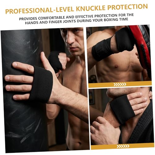 1/2/4pairs Knuckle Guards for Boxing Gel Hand Guard Protection Boxing Knuckle Pads Gel Hand Wraps for Men Women Fitness Athletes Muay Thai Kickboxing MMA Combat Sports Training Sparring Supplies - color: black，white