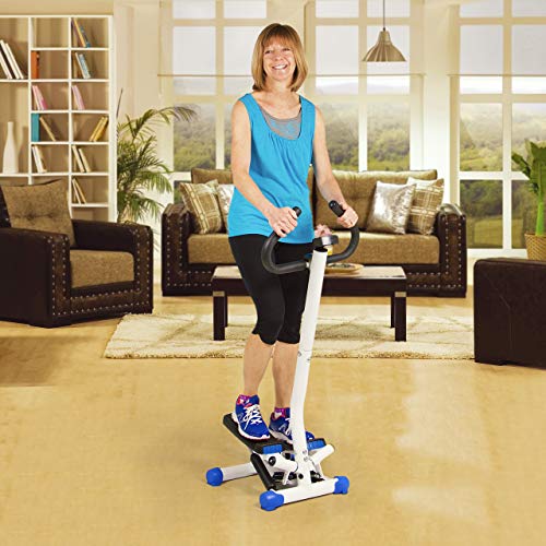 Wagan Fitness Equipment - color: white/blue/black, size: 9732-Pivot Stepper