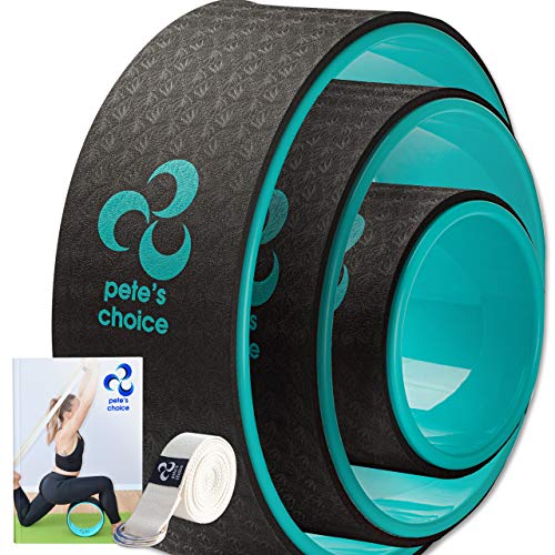 Yoga Wheel 3 Pack - Lose Weight, Get in Shape and Get Fit | Three Pack Yoga Wheel Set for Home Exercise and Workout - Improve Posture